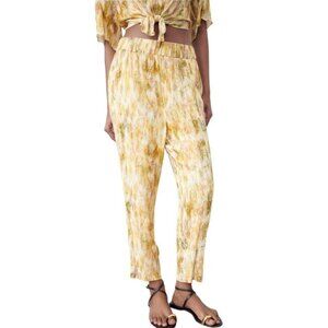 ZARA SHINY PYJAMA-STYLE TROUSERS MULTICOLOURED SIZE L | 7868/032